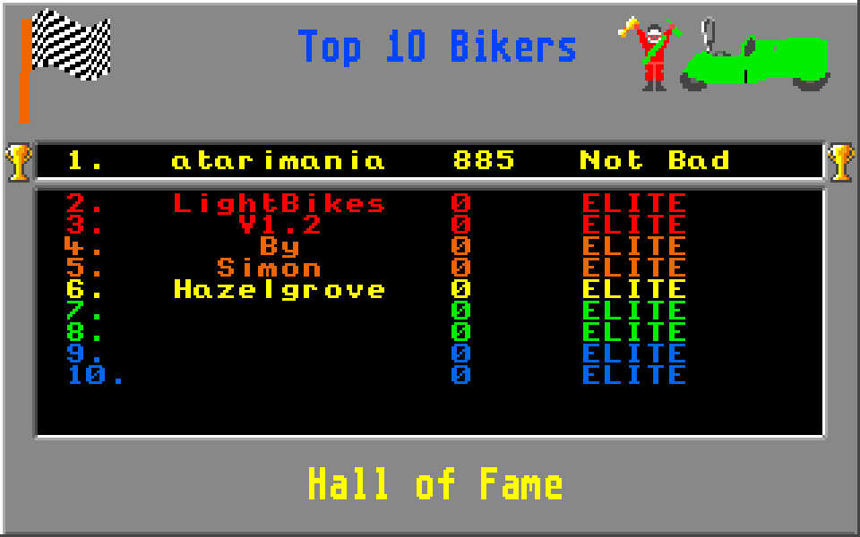 Light Bikes atari screenshot